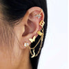Silver Plated Metal Butterfly Ear Clips Without Piercing For Women Sparkling Zircon Ear Cuff Clip Earrings Wedding Jewelry - Image 7