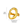 Stainless Steel Irregular Wave Rings For Women Creative Gold Color Adjustable Open Ring Female Jewelry Punk Rapper Gifts - Image 16