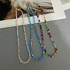 Mulit-cut Glass Crystal Irregular Beaded Choker Necklace for Women Triangle Transparent Female Collar Neck Jewelry - Image 1