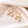 Stainless Steel Round Star Moon Heart Pendant Hoop Earrings for Women Classic Y2K Jewelry Gold Silver Color Earring - Image 10