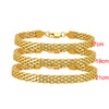 6mm Mesh Link Chain Bracelet For Women, Gold Plated Stainless Steel Adjustable, Jewelry 17cm-21cm - Image 2