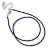 Stone Beads Necklace 2mm Round Faceted Beaded Necklace Crystals Amethysts Necklaces for Women Collarbone Chain - Image 26