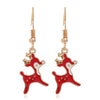 Christmas Tree Drop Earrings Small Bell Snowflake Earings for Women Cute Bowknot Dangle Earring Year Gift - Image 22