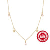 Style Silver Clavicle Necklaces Simple Set with 5 Claw Set Irregular Zirconia Pendant Necklace - Image 12