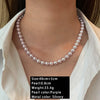 Pearl Bead Necklace in 6 mm 8 mm or 10 mm Sizes - Image 9