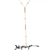 Thin Chic 316L Stainless Steel Long Chain Necklace for Women Daily Jewelry Gift - Image 1