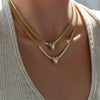 316L Stainless Steel Sparkling Zirconia Necklace For Women Neck Chain Collar Jewelry - Image 4