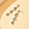 Vintage Metal Spiral Dangle Earrings for Women Simple Geometric Swirl Long Drop Earring Piercing Ear Jewelry Accessories - Image 5