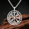Vintage Viking Compass Rune Pendant Necklace Stainless Steel Nordic Odin Vegvisir Amulet Punk Party Jewelry Gift - Image 2
