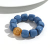 Acrylic Geometric Bead Bracelet with Elastic Stretch Fit - Image 45