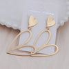 Vintage Hollow Metal Heart Pendant Earrings for Women European Punk Big Long Drop Earrings Wedding Party Golden Jewelry - Image 7