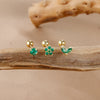 3PCS Women's Stainless Steel Flower Small Stud Earrings Set Outdoor Travel Carnival Party Festival Dressing Gifts - Image 5