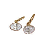 Fresh elegant simple earring Drape oval diamond pendant earrings for women suitable for daily jewelry gifts - Image 6