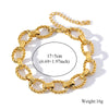 316L Stainless Steel Metal Oval Wrist Chain Bracelet For Women Men Texture Antiallergic Bangle Jewelry Gift - Image 8