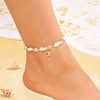 Gravel Bead Shell Pendant Anklets for Women Boho Starfish Turtle Crush Stone Bracelet on the Leg Barefoot Sandal Jewelry - Image 11