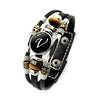 26 Letter A-Z Charms for Bracelets ID Name Friendship Black Braided Multilayer Punk Leather Bracelet Men Women Kids Family Gifts - Image 20