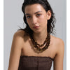 Arrivals Handmade Jewelry Simulated Pearls Round Beads Chain Layered Necklace Earrings Stainless Steel Flower Chic Jewelry - Image 3