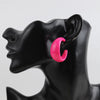 FishSheep Acrylic C Shape Hoop Earrings For Women Korean Colorful Geometric Resin Circle Earrings Jewelry - Image 6