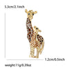 Cute Enamel Giraffe Brooches for Women Unisex Animal Pins Casual Party Accessories Year Gifts Friends Decoration - Image 3