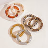 Multi-style Leopard Print Bamboo Tube Acrylic Stretchy Bracelets for Women Men Retro Resin Beaded Bangles Stack Jewelry Gift K1 - Image 4