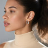 Sales Silver Earrings Rainbow Zirconium Square Hoop Earrings For Women Anniversary Wedding Jewelry Gifts - Image 3
