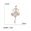 Enamel Ballerina Brooches for Women Pearl Elf Pins Rhinestone Girls Banquet Party Backpack Gift Jewelry Accessories - Image 24
