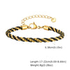 Two-Tone Stainless Steel Link Bracelet with Mixed Chain Design - Image 7