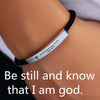 Cross Jesus Scripture Quote Bracelet Christian Bible Verse Engraved Letters Stainless Steel Bracelets Braided Rope Wristband - Image 6