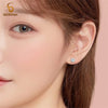 1 Pair Implant Grade Titanium Stud Earrings for Men Women 2-6mm White Zircon Simple Initial Ear Piercing Jewelry Small Gifts - Image 2