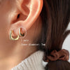 Silver Color Square Hoop Earrings for Women Men Hollow Geometric Punk Earrings Gold Jewelry Gifts - Image 6