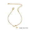 Simple Love Letter Bracelet Retro Adjustable Alloy Letter Bracelet Women Hand Jewelry Accessory - Image 5
