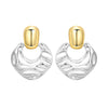 Silver Gold Petal Flower Stud Earrings For Lady Jewelry Party Anniversary Gifts - Image 21