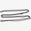 5pcs/lot 3 Size 1.5mm and 2.0mm and 2.4mm Black Plated Ball Beads Chain Necklace Bead Connector 65cm(25.5 inch) - Image 3