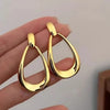 Simple Geometric Hoops Earrings For Women Stainless Steel Circle Drop Dangle Earrings Minimalist Everyday Jewelry Gifts - Image 7