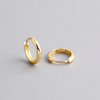 Silver Simple Matte Bohemian Round Ear Buckle for Women Punk Unisex Rock Hoop Earring Jewelry Accessories - Image 40