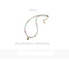 Water Drop Pendant Necklace with Beaded Chain in Gold Tone - Image 9