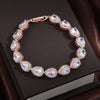 Water Drop Cubic Zirconia Tennis Bracelet for Weddings and Parties - Image 7