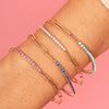 Paper Clip Chain Tennis Bracelet for Women Colorful 2.5mm Zircon Charm Bracelet Hand Chain Y2K Accessories Gift Jewelry - Image 1