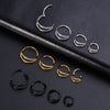 1pc 6-12mm 16G Steel Nose Ring Hoop Septum Clicker Double Layers Seamless Hinged Piercing Conch Daith Cartilage Earring - Image 6