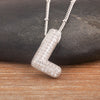 Light Aesthetic 26 A-Z Letters Sparkling Zircon Pendant Necklace Initials Alphabet For Women Lucky Jewelry Accessories - Image 27