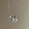 Love Heart Pendant Necklace in Silver-Tone - Image 24