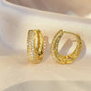 Classics Full Zircon Inlay Earrings For Women Men Personalized Silver Color Gold Color Metal Party Daily Jewelry - Image 8