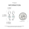 Colorful Cubic Zirconia Huggie Hoop Earrings in Flower Butterfly and Clover Designs - Image 35