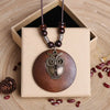 Retro Wooden Collar Decoration Female Jewelry Neck Accessories Clothing Pendant Necklace Sweater Necklace Sweater Chain - Image 3