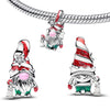 Silver Christmas Charms Santa Reindeer Sleigh Bell Gingerbread Tree Stocking Candy Cane Pendant Fit Bracelet Jewelry Gift - Image 7