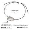 Geometric Pendant Necklace with Wax Cord and Metal Finish Options - Image 16