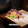 Maple Leaf Brooch Floral Pin Elegant Safety Pin Suit Coat Corsage Welcome Accessory Jewelry Banquets for Women - Image 4