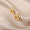 Butterfly Earrings For Women Girls Modern Gold Color Stainless Steel Earrings Wedding Aesthetic Jewelry - Image 3