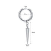ZS 1 PC Hip Hop Sword Hoop Earring Men Jewelry Dangle Earrings Stainless Steel Round Ear Hoop Cone Chain Punk Jewelry Gift Women - Image 12
