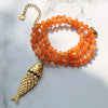 Bohemian Bead Necklace with Stainless Steel Fish Pendant - Image 5